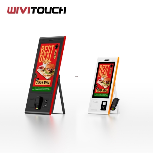 ordering self service payment floor stand wall mount touch kiosk qr all ...
